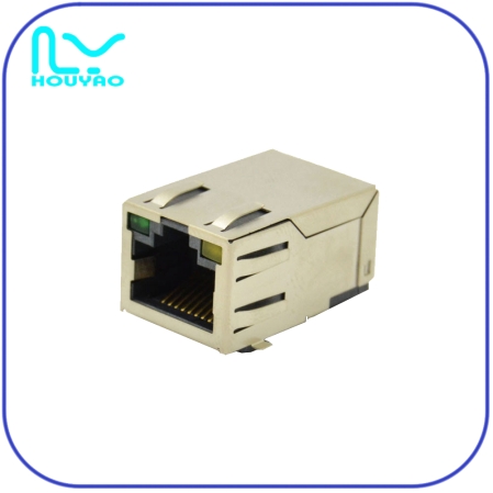 RJ45TAB-UP-帶彈帶燈SMT-100兆