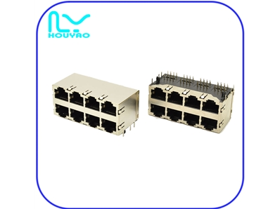 RJ45 59B 2X4 屏蔽內(nèi)彈無燈