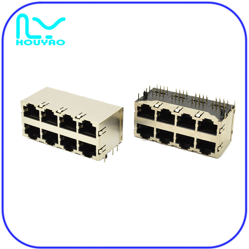 RJ45 59B 2X4 屏蔽內彈無燈