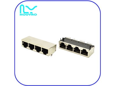 RJ45 1*4屏蔽無燈