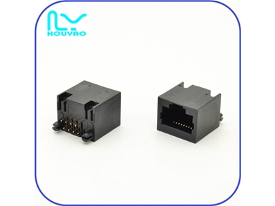 RJ45 1*1 180 degree in-line type