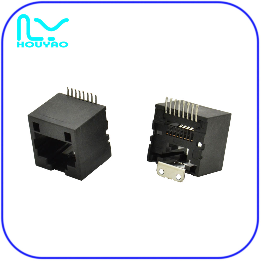 RJ45全塑SMT 6U 180度.