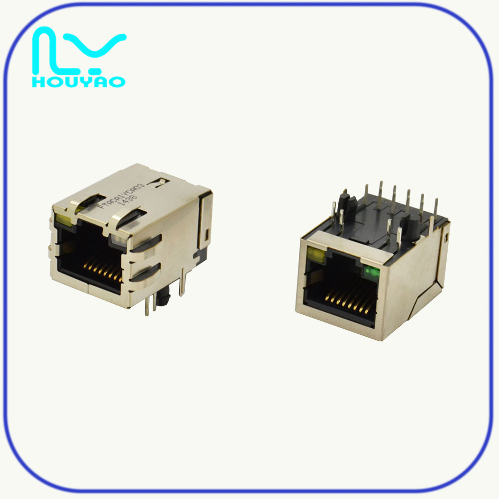 RJ45+transformer 1G  BASE  LED G/Y