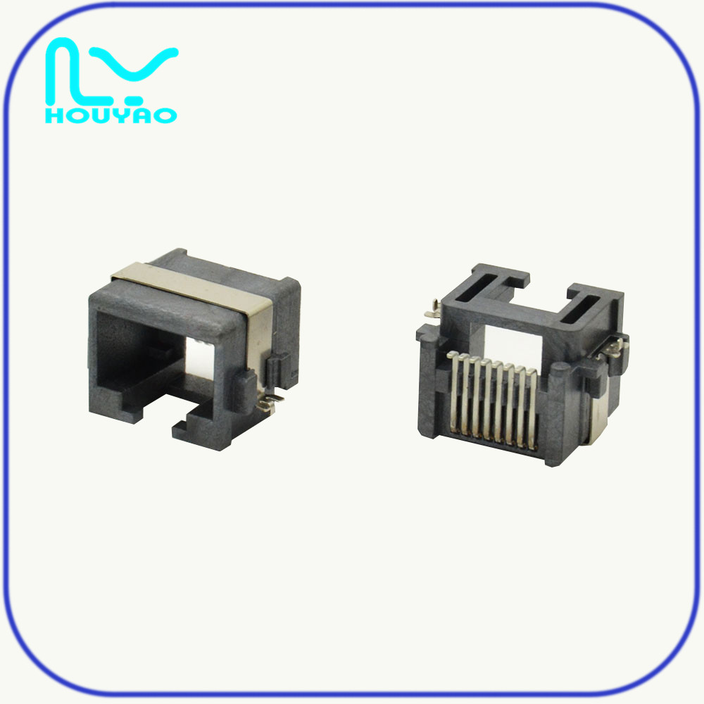 RJ45 sinking plate 5.5 SMT copper shell