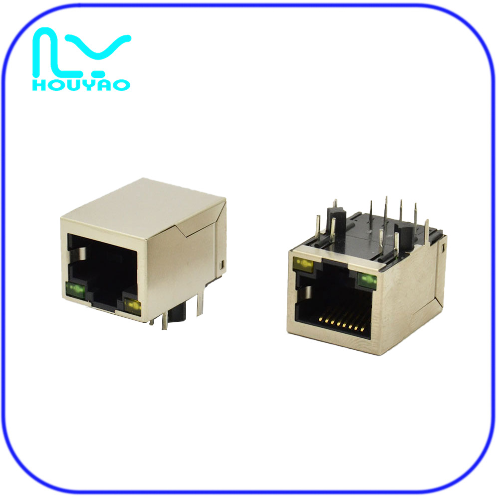 RJ45+transformer 10/100  BASE  LED 