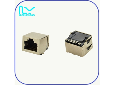 RJ45 1*1 SMT copper shell with light shrapnel