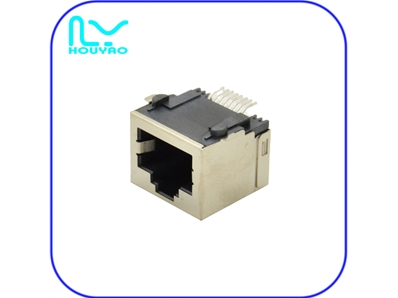 RJ45 1*1 SMT without light - copper shell